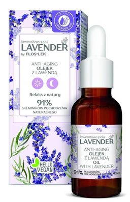 Floslek Lavender Lawendowe Pola, anti-aging olejek z lawendą 