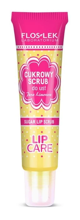 Floslek Lip Care Pera Limonera, cukrowy scrub do ust, o aromacie gruszki 