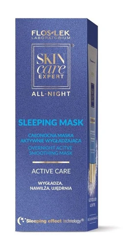 Flos-Lek Skin Care Expert All-Night, Sleeping Mask, całonocna maska aktywnie wygładzająca 