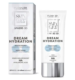 Flos-Lek Skin Care Expert Sphere 3D, Dream Hydration, nocna maska głęboko nawilżająca z kwasem hialuronowym 