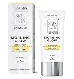 Flos-Lek Skin Care Expert Sphere 3D, Morning Glow, nocna maska intensywnie rewitalizująca z witaminą C 