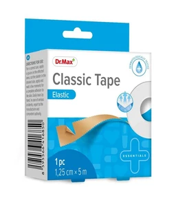 Classic Tape Elastic Dr.Max, elastyczny przylepiec na rolce 1,25 cm x 5 m 