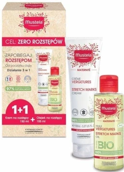 Mustela, Zestaw Maternite: Krem na rozstępy + Olejek na rozstępy 