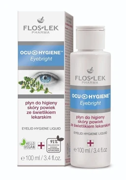 FlosLek Ocu Hygiene Eyebright, płyn do higieny skóry powiek 