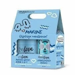 FlosLek Żelove nawilżenie, water bomb 2w1 + FlosLek MistLove, nawilżająca mgiełka Earth Marine Water 