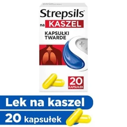 Strepsils na kaszel 375 mg kapsułki twarde 