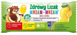 Zdrowy Lizak Mniam-Mniam o smaku cytrynowym 