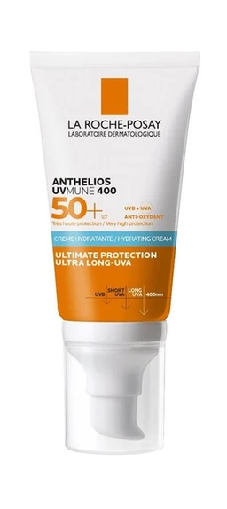 La Roche- Posay Anthelios UVMune 400, krem nawilżający do twarzy SPF50+ 