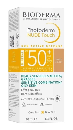 Bioderma Photoderm Nude Touch Mineral SPF 50+, ciemny podkład 