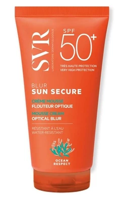 SVR Sun Secure Blur SPF 50+, nawilżający, kremowy mus ochronny 