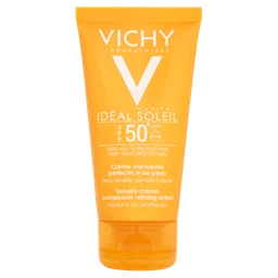 Vichy Idéal Soleil, aksamitny krem do twarzy SPF 50+ 