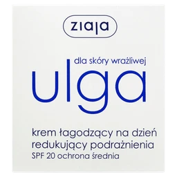 Ziaja Ulga dla skóry wrażliwej krem łagodzący na dzień redukujący podrażnienia SPF 20 