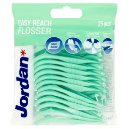 Jordan Easy Reach Flosser, nić dentystyczna i wykałaczki 2w1 