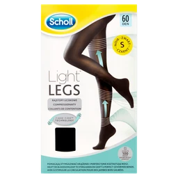 Scholl Light Legs, rajstopy uciskowe 60 DEN czarne, rozmiar S 