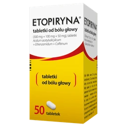 Etopiryna 300 mg + 100 mg + 50 mg tabletki 