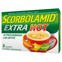 Scorbolamid EXTRA Hot 300 mg+300 mg+50 mg+5 mg granulat do sporz. zaw. doustnej 