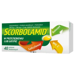 Scorbolamid 300 mg+100 mg+5 mg tabletki drażowane 