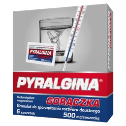 Pyralgina Ból i Gorączka 500 mg granulat do sporządzenia roztworu doustnego 