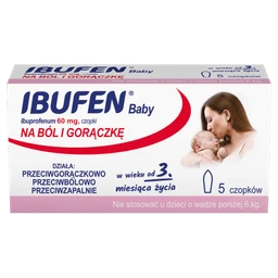 Ibufen Baby 60 mg czopki doodbytnicze 