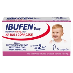 Ibufen Baby 125 mg czopki doodbytnicze 