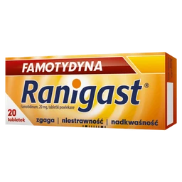 Famotydyna Ranigast 20 mg tabletki powlekane 