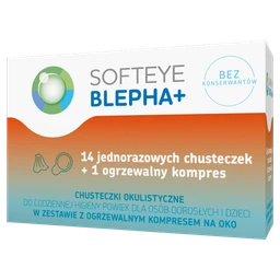 Softeye blepha + chusteczki + kompres 