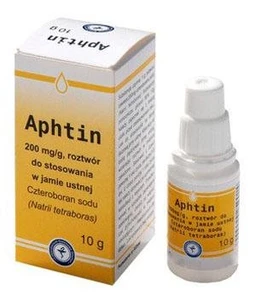 Aphtin 200 mg/g roztwór do stosowania w jamie ustnej 