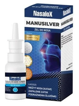 Nasalox Manusilver żel do nosa w aerozolu 