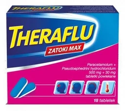 Theraflu Zatoki Max 500 mg + 30 mg tabletki powlekane 