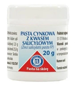 Pasta cynkowa z kwasem salicylowym (2 g + 25 g)/100 g pasta na skórę 