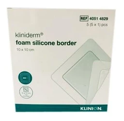 Opatrunek Kliniderm Foam Border Silicone 10 x 10 cm 