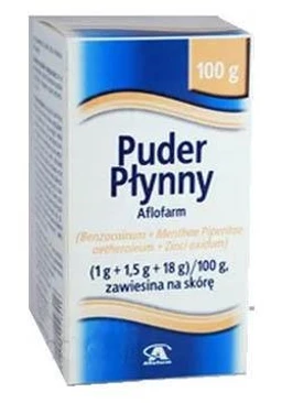 Puder płynny Aflofarm (1 g + 1,5 g + 18 g)/100 g zawiesina na skórę 