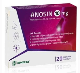 Anosin 10 mg kapsułki twarde 