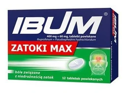 Ibum Zatoki Max 400 mg + 60 mg tabletki powlekane 