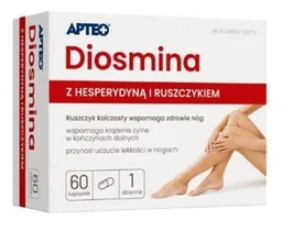 Diosmina z hesperydyną APTEO 450 mg+50 mg+80 mg kapsułki 