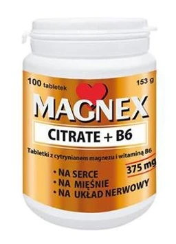 Magnex Citrate+B6 187,5 mg+1,5 mg tabletki 