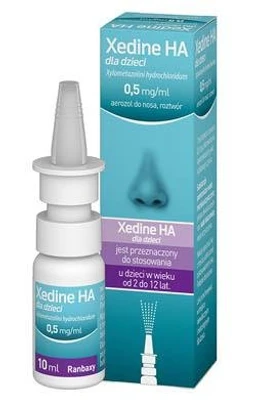 Xedine HA dla dzieci 0,5 mg/ml aerozol do nosa, roztwór 