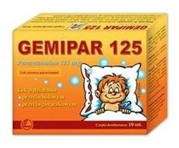 Gemipar 125 125 mg czopki doodbytnicze 