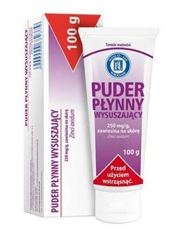 Puder płynny wysuszający 250 mg/g zawiesina na skórę 