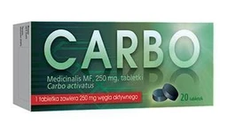 Carbo Medicinalis MF 250 mg tabletki 