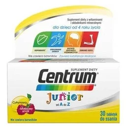 Centrum Junior tabletki do ssania o smaku cytrynowo-malinowym 