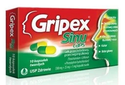 Gripex SinuCaps 300 mg+5 mg+25 mg kapsułki twarde 