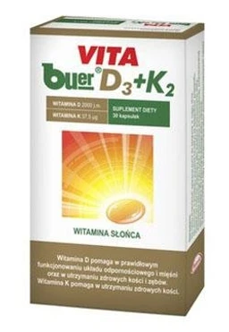 Vita buer D3 + K2 50 µg+37,5 µg kapsułki 