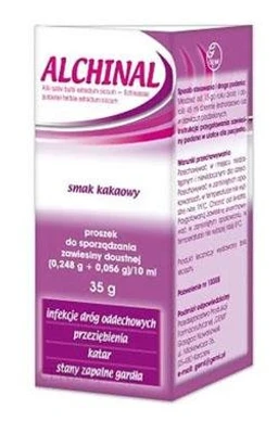 Alchinal (0,248 g + 0,056 g)/10 ml proszek do sporządzania zawiesiny doustnej 