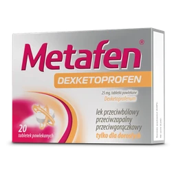 Metafen Dexketoprofen 25 mg tabletki powlekane 