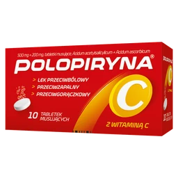 Polopiryna C 500 mg+200 mg tabletki musujące 