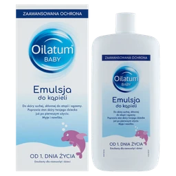 Oilatum Baby, emulsja do kapieli dla niemowląt od 1 dnia życia 