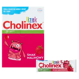 Cholinex lizaki o smaku malinowym 