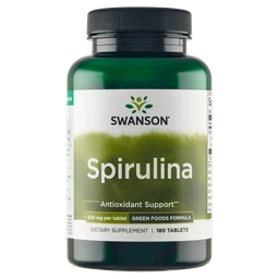 Swanson Spirulina, 500 mg, suplement diety 