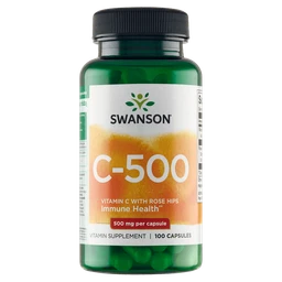 Swanson Witamina C 500 mg z Dziką Różą, suplement diety 